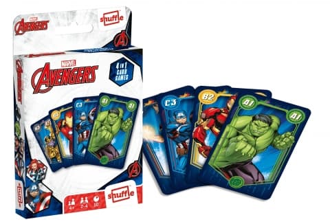 AVENGERS 4-I-1 SPELKORT 10028042