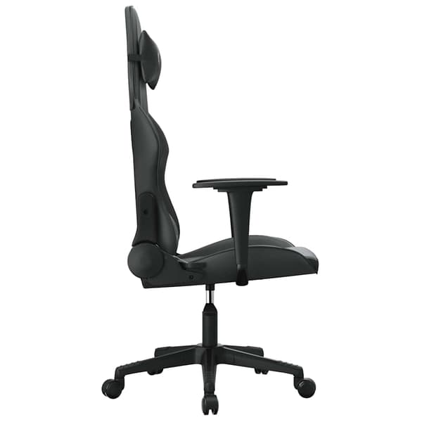 vidaXL massage-gamingstol, sort, kunstlæder