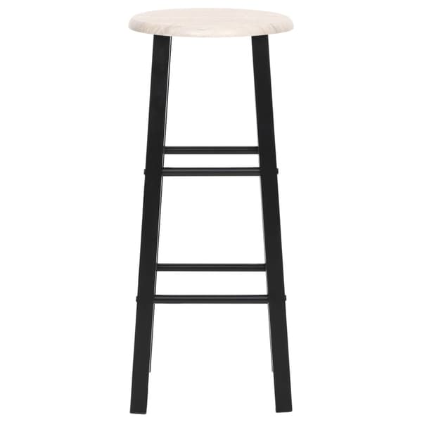 vidaXL Barstolar, set om 2, svart, MDF