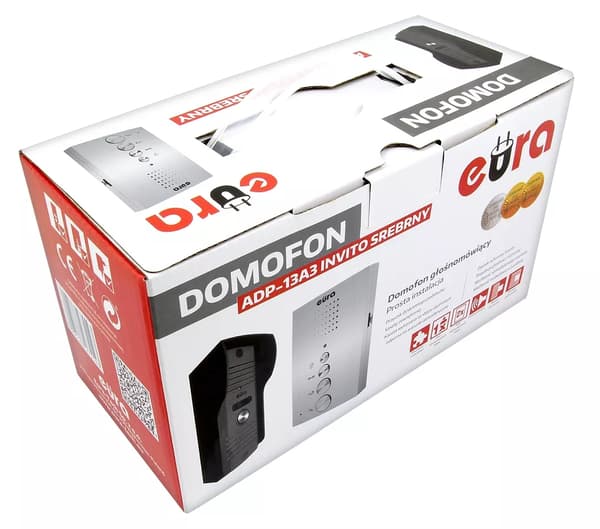 EURA INVITO Intercom Handsfree Högtalartelefon Grinddörr Trådbunden