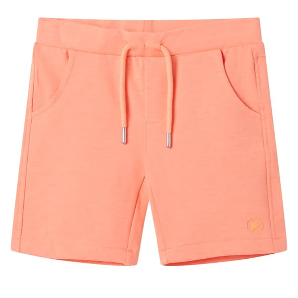 Børneshorts med snøre, neonorange, 128