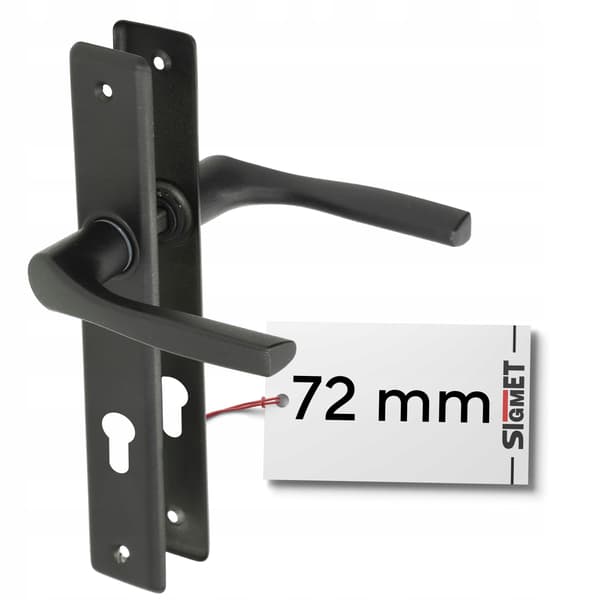 Portinkahva, pitkä levy NATI 72mm musta INSERT