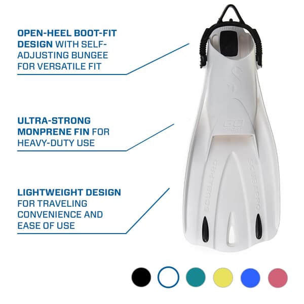 SCUBAPRO GO Sport White M -sukellusräpylät