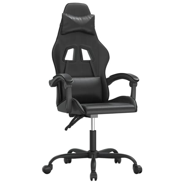 vidaXL gamingstol, sort, kunstlæder