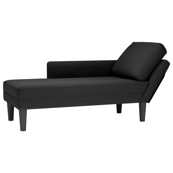 vidaXL Divaani tyynyllä, musta sametti