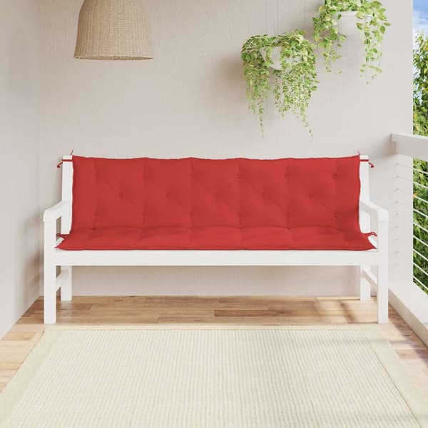vidaXL gyngehynde, rød, 180 cm, stof