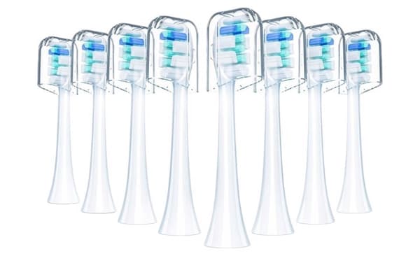 8 hvide Philips REDTRON tandbørstehoveder