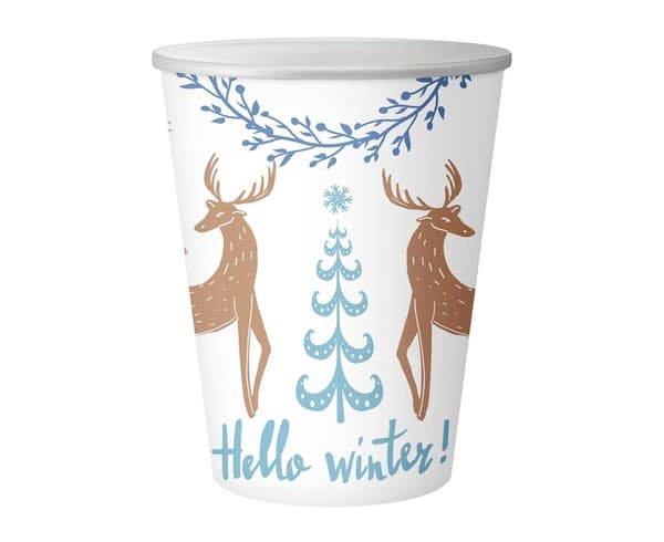 Hello Winter -paperimukit 250ml 6 kpl