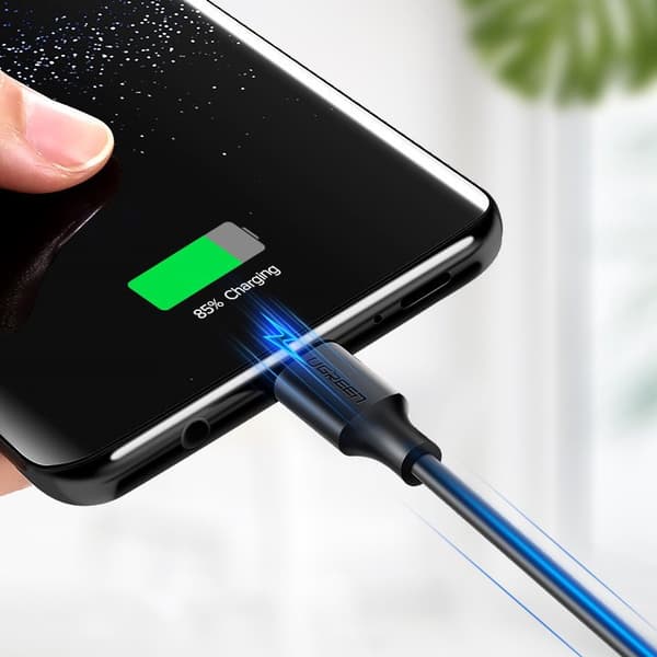 Hållbar USB - USB-C-kabel 480 Mbps 3A 1,5 m svart