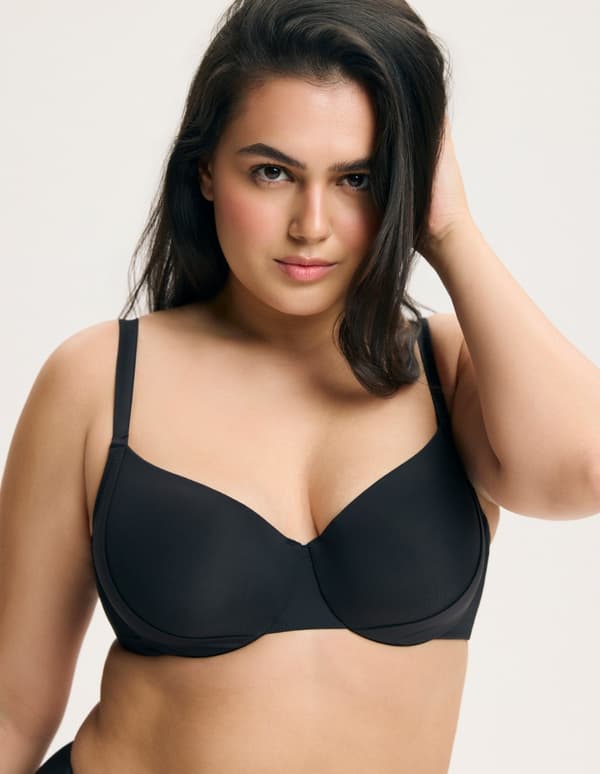 Esotiq BASE Vatteret Bikinitop | Sort 80D