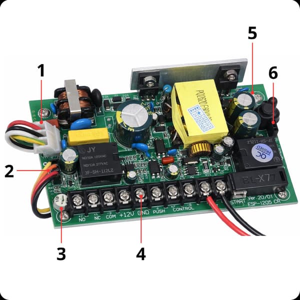 208CK-D DC 12V 5A strømforsyningsboks