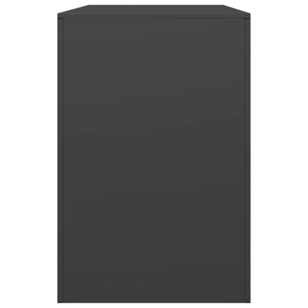 vidaXL brænderist sort 100x40x60 cm stål