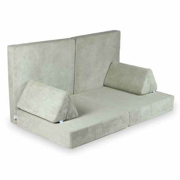 Montessori Comfort Corduroy Grå Leksoffa