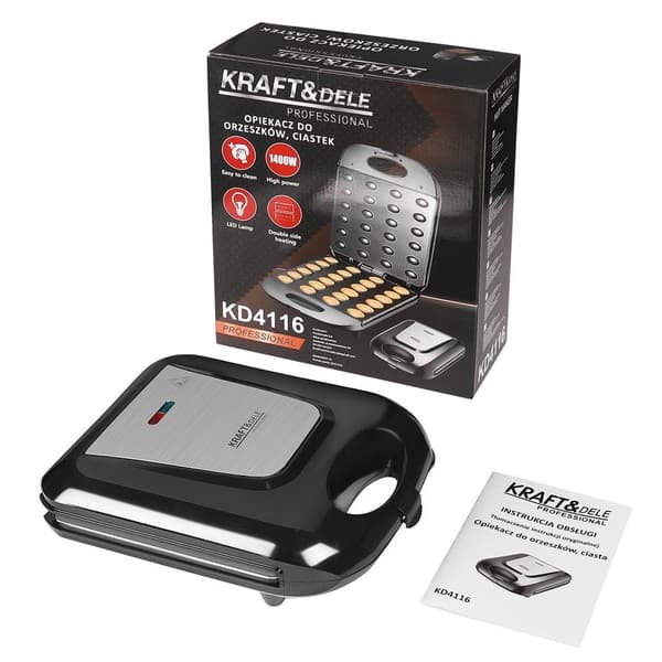 brødrister TIL småkager, nødder 1400W KD4116