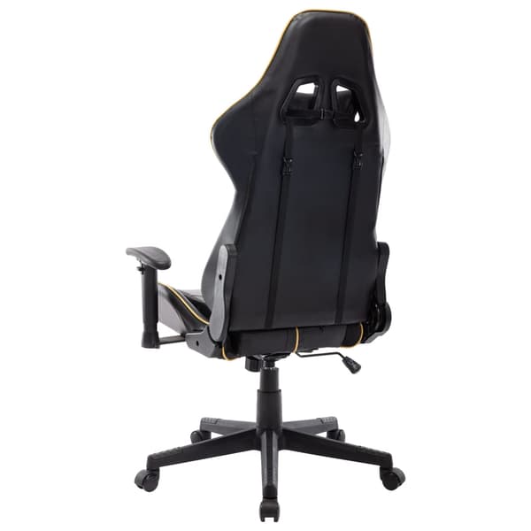 vidaXL gamingstol, sort og guld, kunstlæder