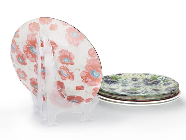 Tallerkenholder (transparent) - 20 cm