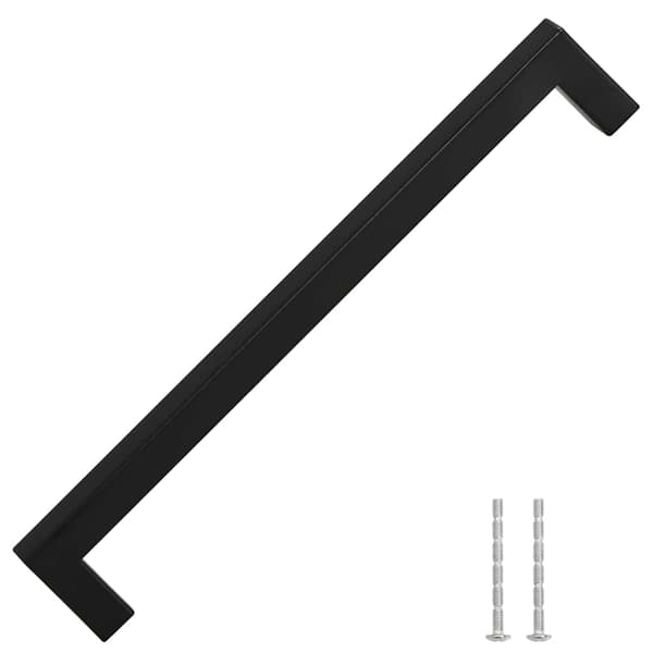 vidaXL skabsgreb, 5 stk., sort, 224 mm, rustfrit stål