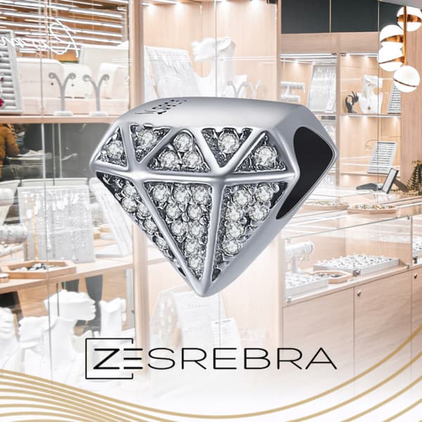 Diamantberlocker silver 925 pärla silverhänge diamantberlocker 925
