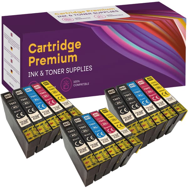 15x blæk til Epson GP-E603XL CMYKK x3 GP
