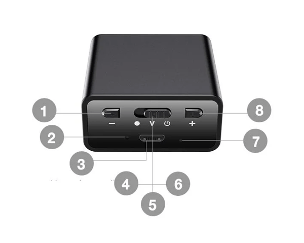 Q65 8GB:n äänitallennin