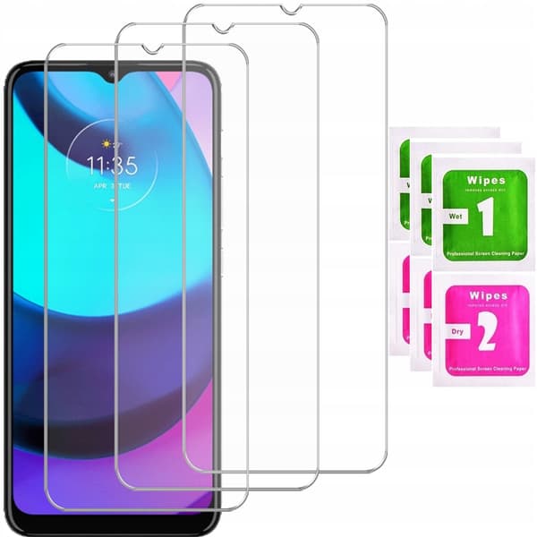 3x Härdat glas för Motorola Moto E20 E30 E40 | 3-pack