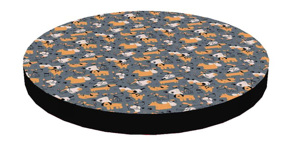 Katteseng / Elastisk skummadrasring 55 cm Grå Hunde