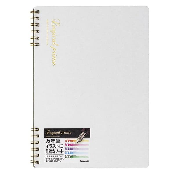 Logical Prime A5 notesbog, blanke sider, hvid