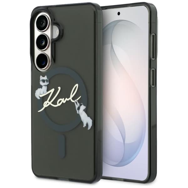 Karl Lagerfeld IML KC Script MagSafe-etui til Samsung Galaxy S26+, sort
