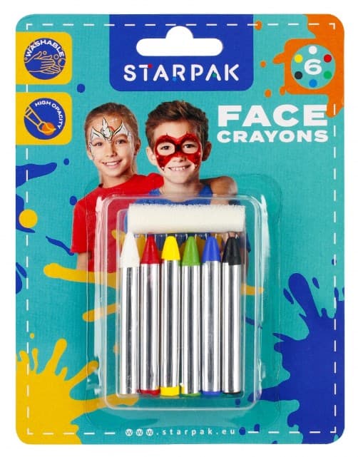 ANSIGTSBLYANTER 6 FARVER STK B C 12 8327