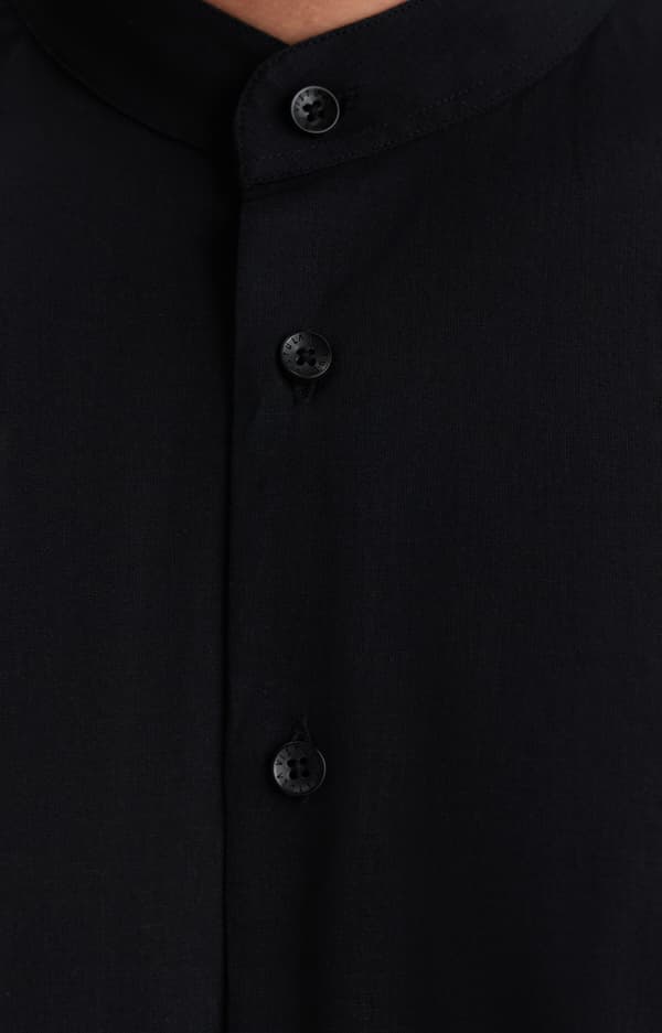 Sort slim fit skjorte XXL