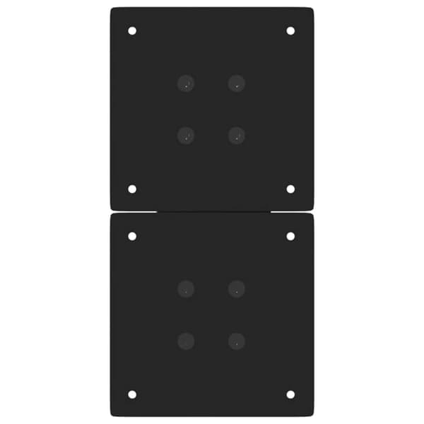 vidaXL sofabordsben, 2 stk., sort, 38x(42-43) cm, stål