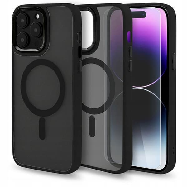 Etui til IPHONE 15 MagSafe MAT MAT BAGSIDER + GLAS