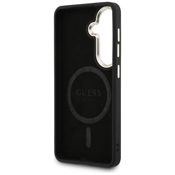 Guess 4G Embossed Ring MagSafe-etui til Galaxy S26 Plus brunt