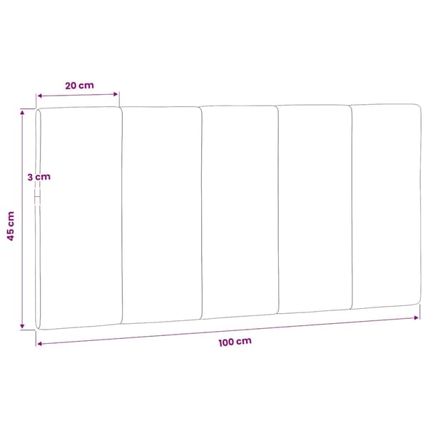 vidaXL Sängynpäädyn tyyny, tummanharmaa, 100 cm, sametti