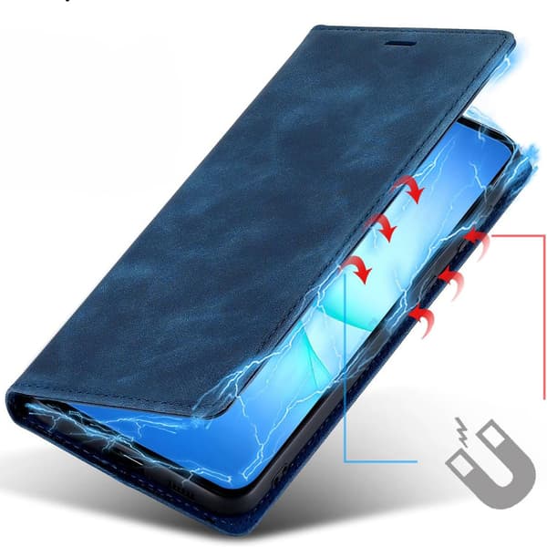 Samsung Galaxy A17 5G Smart Mocka Flipfodral - Marinblå