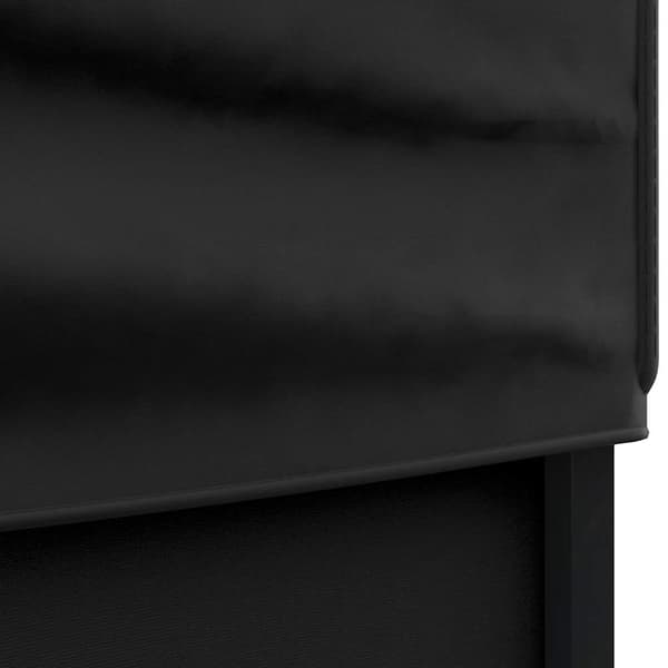 vidaXL foldbart festtelt med sider sort 3x3 m