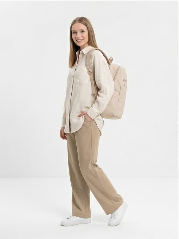 WINGS Ergonomisk vattentät stadsryggsäck TROGON BEIGE