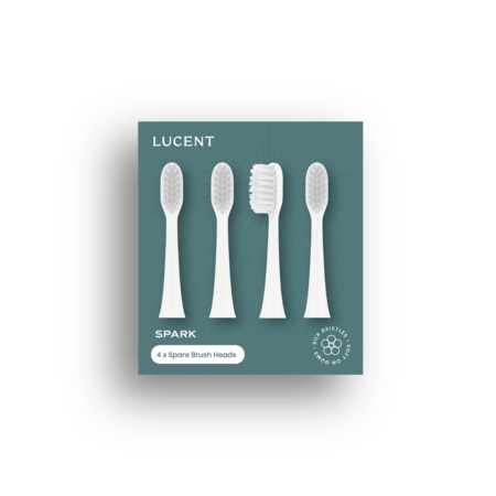 Be Lucent Gnisthoveder - udskiftningsbørster (4 stk., hvide)