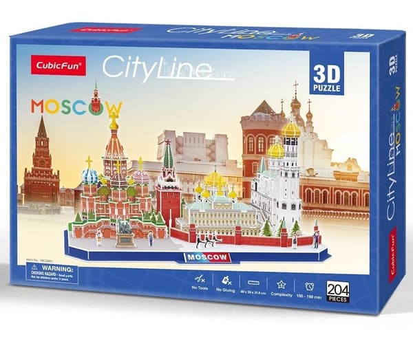 Cityline Moskva 3D-puslespil
