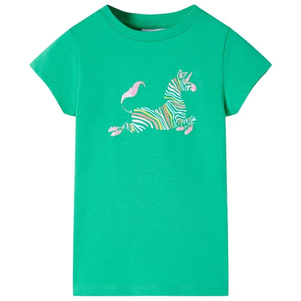 Børne-T-shirt, grøn, 116