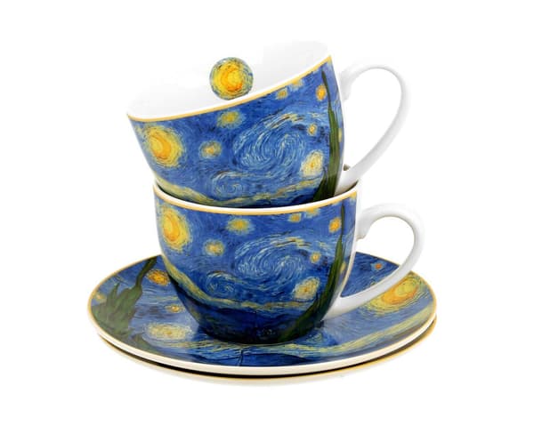 Set med 2 Van Gogh espressokoppar