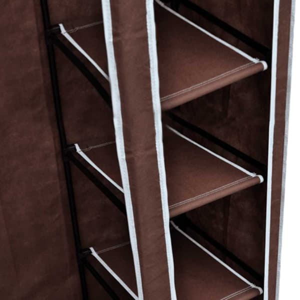 vidaXL stofgarderobe, brun