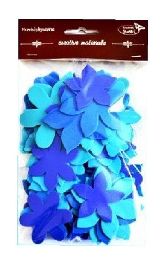 Blomster i blå toner, 60 stk.