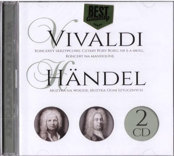 Stora kompositörer - Vivaldi, Händel (2 CD-skivor)