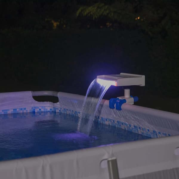 Bestway Flowclear lugnande poolvattenfall med LED-belysning