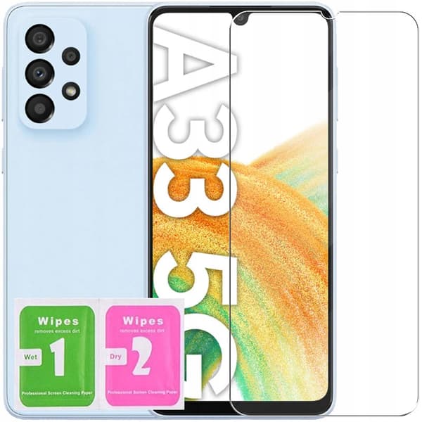 SLIMET ETUI I MAT SORT TIL SAMSUNG GALAXY A33 5G + GLAS