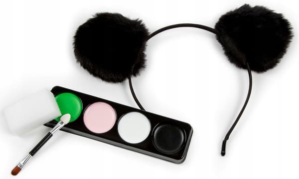 ANSIKTSMÅLNINGSSET MED PANDA-PANNBAND KIDEA 7135
