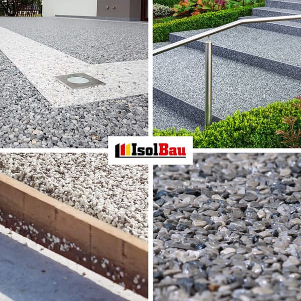 IsolBau Marmor Aggregat Marmorbitar Nero Ebano 4/8mm 25kg