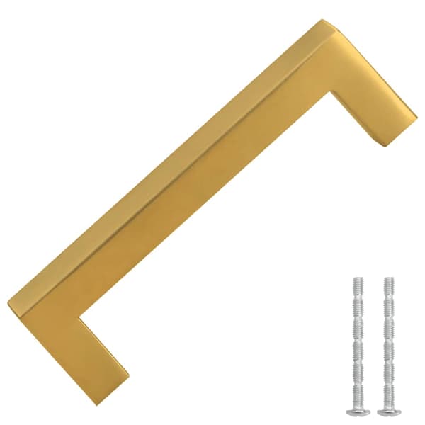vidaXL skabsgreb, 10 stk., guld, 96 mm, rustfrit stål