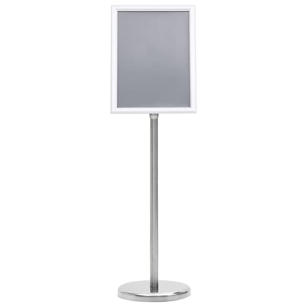 vidaXL A4-posterställ, silver, aluminiumlegering